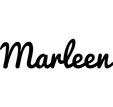 Marleen - Schriftzug aus Buchenholz
