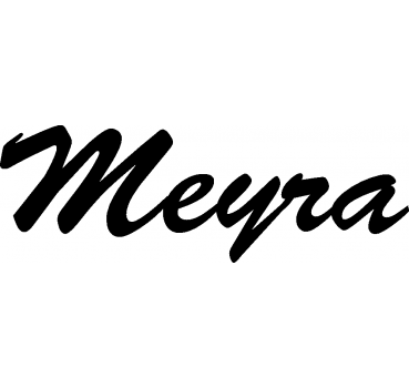 Meyra - Schriftzug aus Buchenholz