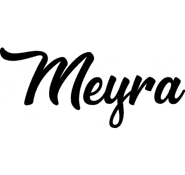 Meyra - Schriftzug aus Buchenholz