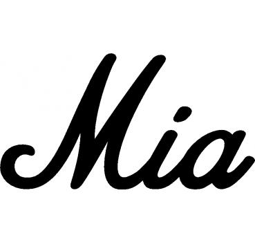Mia - Schriftzug aus Buchenholz