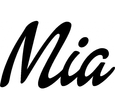 Mia - Schriftzug aus Buchenholz
