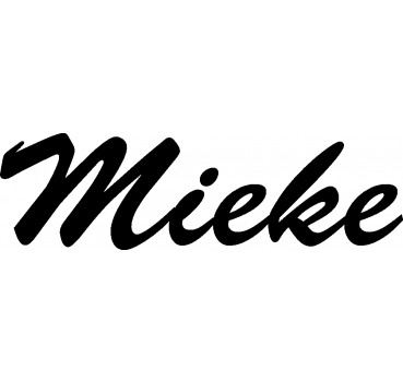 Mieke - Schriftzug aus Buchenholz
