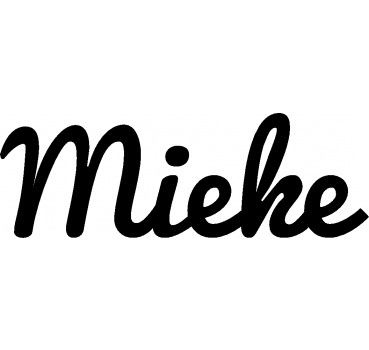 Mieke - Schriftzug aus Buchenholz