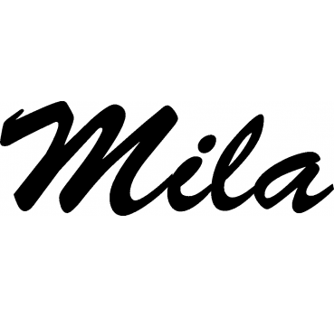 Mila - Schriftzug aus Buchenholz