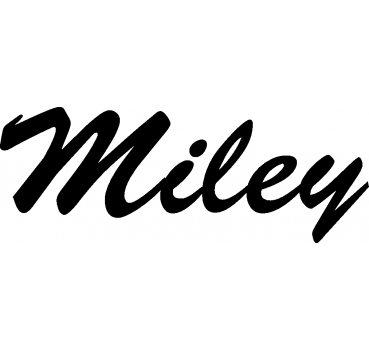 Miley - Schriftzug aus Buchenholz
