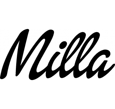 Milla - Schriftzug aus Buchenholz