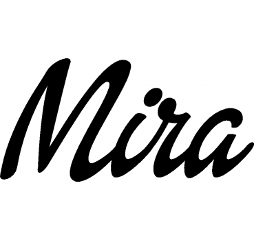 Mira - Schriftzug aus Buchenholz