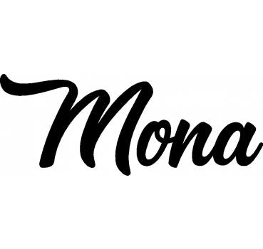 Mona - Schriftzug aus Buchenholz