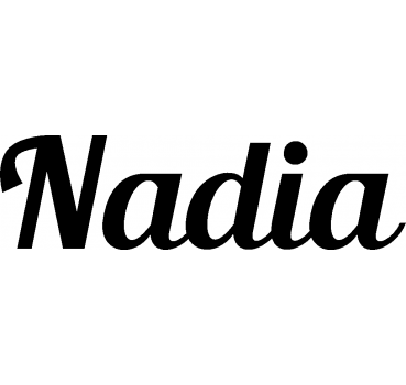 Nadia - Schriftzug aus Buchenholz