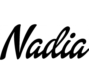 Nadia - Schriftzug aus Buchenholz