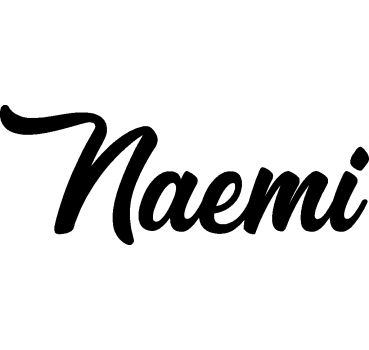Naemi - Schriftzug aus Buchenholz