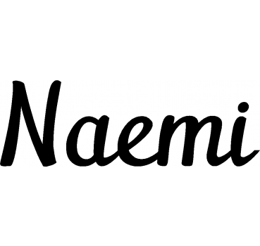 Naemi - Schriftzug aus Buchenholz