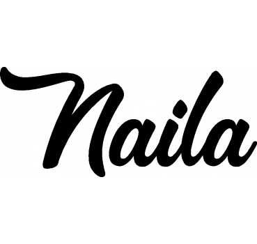 Naila - Schriftzug aus Buchenholz