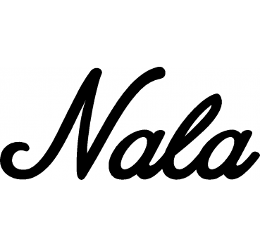 Nala - Schriftzug aus Buchenholz