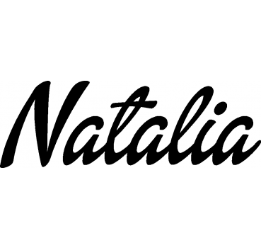 Natalia - Schriftzug aus Buchenholz