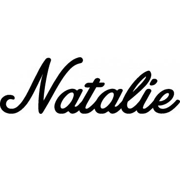 Natalie - Schriftzug aus Buchenholz