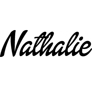Nathalie - Schriftzug aus Buchenholz