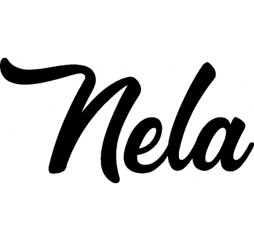 Nela - Schriftzug aus Buchenholz