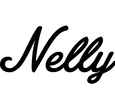 Nelly - Schriftzug aus Buchenholz