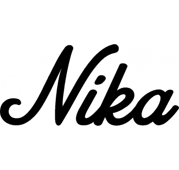 Nika - Schriftzug aus Buchenholz