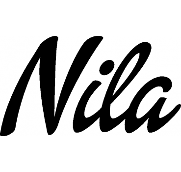 Nila - Schriftzug aus Buchenholz