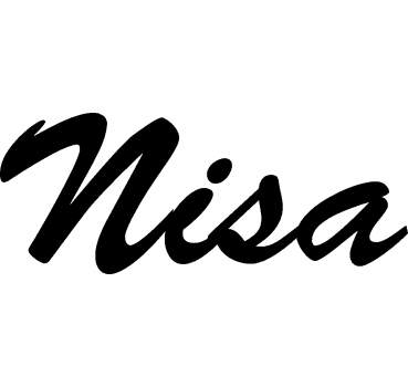 Nisa - Schriftzug aus Buchenholz