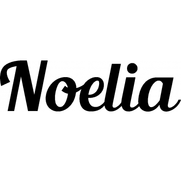 Noelia - Schriftzug aus Buchenholz