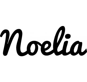 Noelia - Schriftzug aus Buchenholz