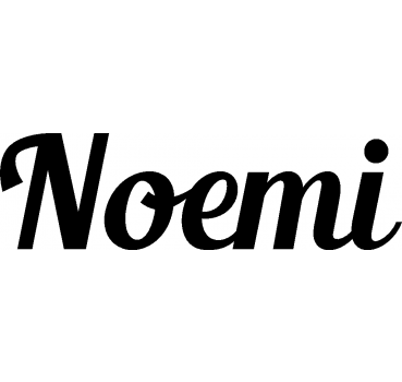 Noemi - Schriftzug aus Buchenholz