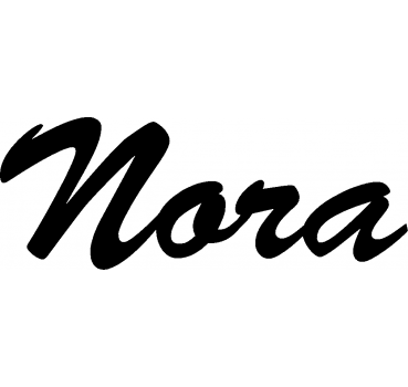 Nora - Schriftzug aus Buchenholz