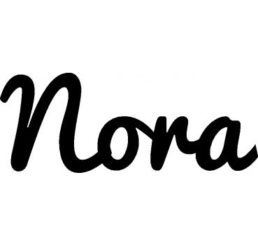 Nora - Schriftzug aus Buchenholz