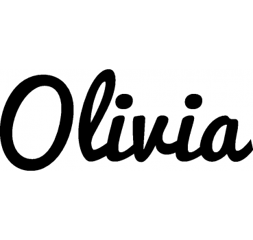 Olivia - Schriftzug aus Buchenholz
