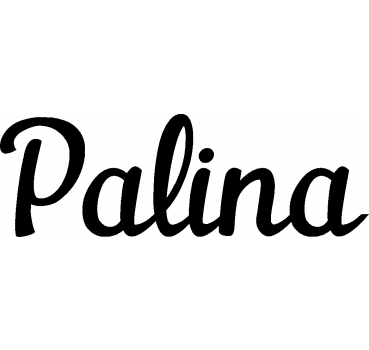 Palina - Schriftzug aus Buchenholz