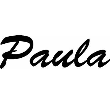 Paula - Schriftzug aus Buchenholz