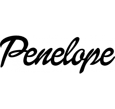 Penelope - Schriftzug aus Buchenholz