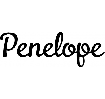 Penelope - Schriftzug aus Buchenholz