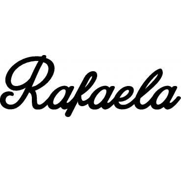 Rafaela - Schriftzug aus Buchenholz