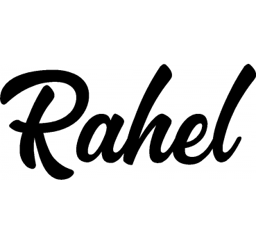 Rahel - Schriftzug aus Buchenholz