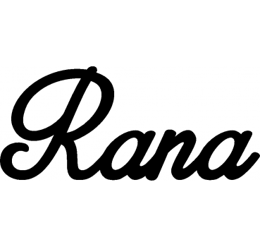 Rana - Schriftzug aus Buchenholz