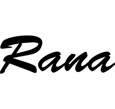 Rana - Schriftzug aus Buchenholz