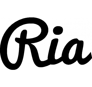 Ria - Schriftzug aus Buchenholz