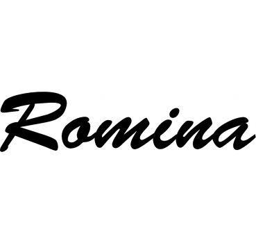 Romina - Schriftzug aus Buchenholz