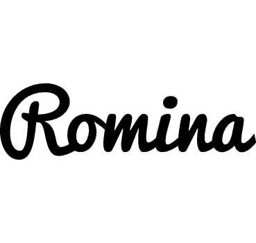 Romina - Schriftzug aus Buchenholz