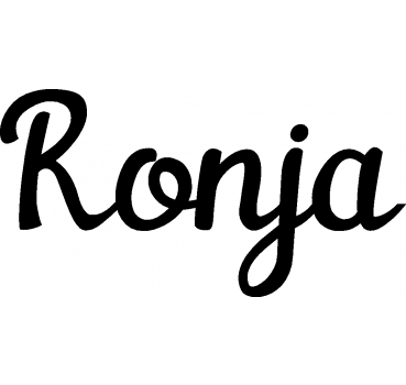 Ronja - Schriftzug aus Buchenholz