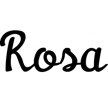 Rosa - Schriftzug aus Buchenholz