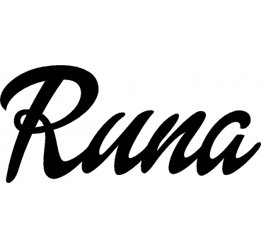 Runa - Schriftzug aus Buchenholz