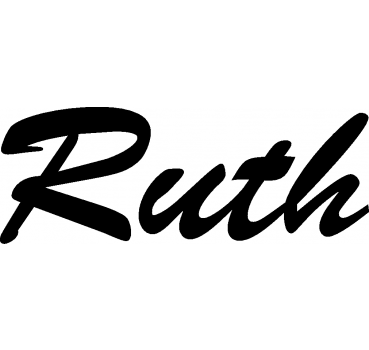 Ruth - Schriftzug aus Buchenholz