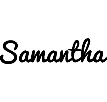 Samantha - Schriftzug aus Buchenholz