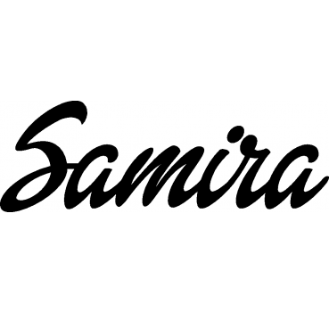 Samira - Schriftzug aus Buchenholz