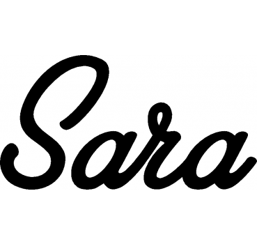 Sara - Schriftzug aus Buchenholz
